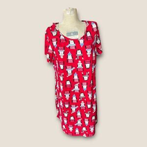 Red Penguin Nightgown